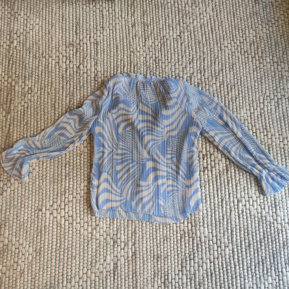 MISA LOS ANGELES Light Blue Blouse size Small - Picture 5 of 10